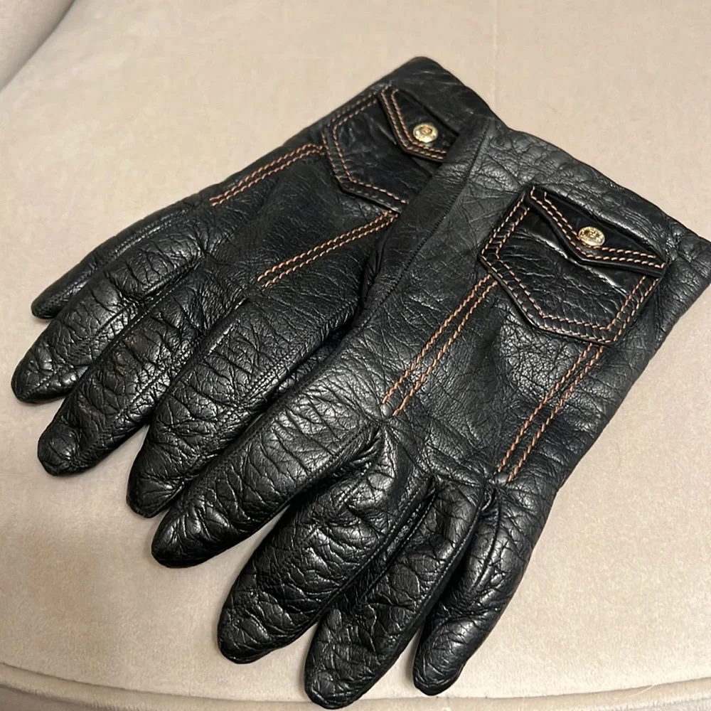 Fendi‎ Leather Gloves